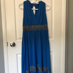 Blue high-Low Dress